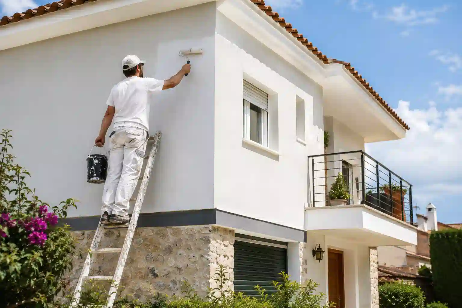 Pintura de chalets en Alcoi